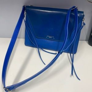 OLIVIA HARRIS.  Woman’s. Leather purse. All leather. Blue color  Great condition